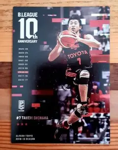 正中岳城　アルバルク東京　Bリーグ　トレカ　カード