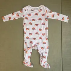 ステラマッカートニーキッズ レインボー柄ロンパース