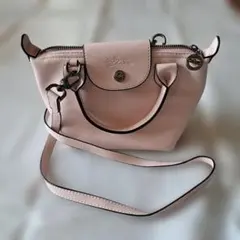 【美品】ロンシャンプリアージュ 3wayショルダーバッグ XS ピンク