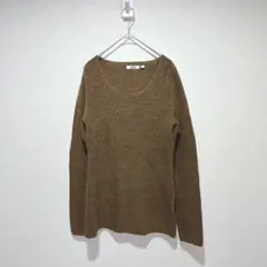 【ユニクロ】レディース　メランジラウンドネックセーター（長袖）　XLサイズ