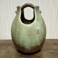 備前吹手桶　美濃焼　花瓶　花器