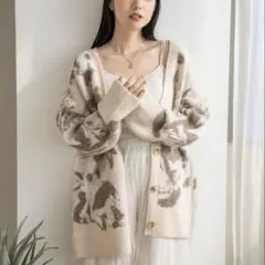 ローリーズファーム LOWRYSFARM キモウガラカーディガンLS