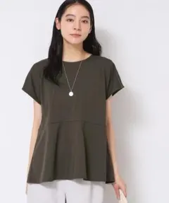 デッサン　ペプラムチュニックカットソー