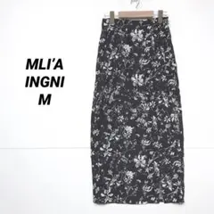 MILI’A イング 花柄タイトスカート M ウェスト後ろゴム裏地あり￼G268