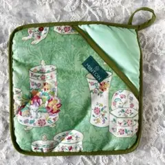 新品 MINTON 鍋つかみ ミントン グリーン 花柄のサムネイル
