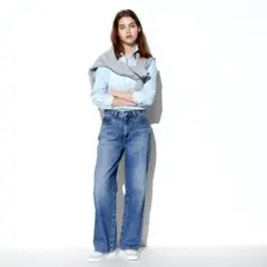 UNIQLOワイドストレートジーンズ29