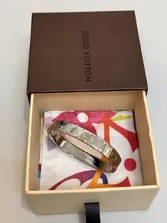 ルイヴィトン カフ ナノグラム バングルM N00254 ピンクゴールド 箱付