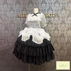 ATELIER PIERROT シャーリング レースブラウス 黒 - メルカリ