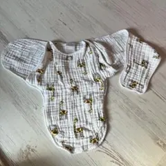 aden + anais キリン柄　スワドル 0-3ヶ月　おくるみ