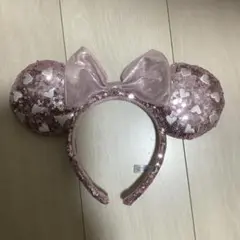 ピンク ハート型スパンコールカチューシャ