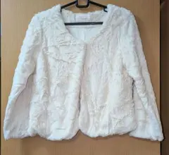 ANAPアナップノーカラーファージャケット ファーコート ケープコート