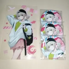 プロセカ 感謝祭 缶バッジ クリアシート 小豆沢こはね