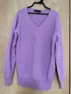 GREEN LABEL RELAXING ピンク 紫Vネックセーター