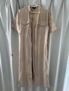 rag & bone 半袖シャツワンピース ベージュ Sサイズのサムネイル