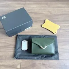 極美品】池之端銀革店 Cramp UKブライドルレザー コンパクトウォレット 