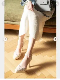 R&E レース　ハイヒールパンプス 23.5cm