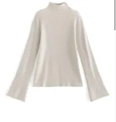 GRL ハイネックフレアスリーブリブニットトップス［k9086d］