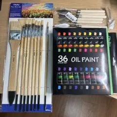 Ohuhu 油絵具36色 油彩筆 9本セット サムコス パレットナイフ7本セットのサムネイル