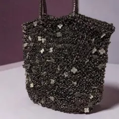 美品】アンテプリマ フィオリトゥーラ ワイヤーバッグ 花モチーフ 黒