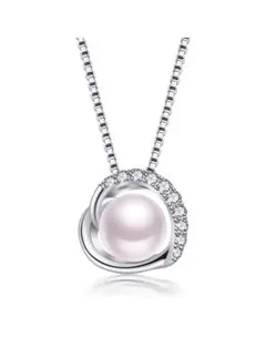 パールネックレス レディース真珠ペンダント シルバー925 金属アレルギー対応