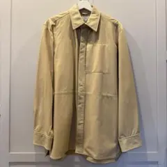 ZARA ザラ　イエロー　レザーシャツ M