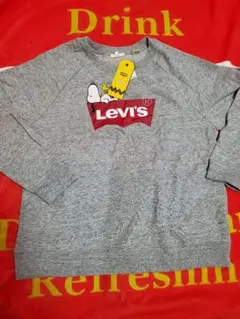 Levi's スヌーピー トレーナー グレー Japanサイズ L