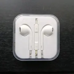 ホワイト 有線 イヤフォンマイク リモコン付き