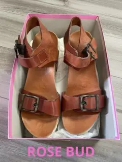 ROSE BUD ウェッジソールサンダル