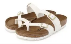 【未使用】BIRKENSTOCK ホワイト フラットサンダル