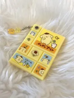 ポムポムプリン　タイルシール風ミニミラー