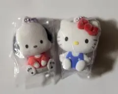 サンリオキャラクターズ ふわわフロッキーマスコット ポチャッコ キティ セット