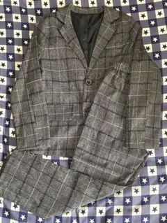 グレー系チェック フォーマルスーツ セット