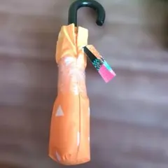 羽織傘 折りたたみ傘 オレンジ