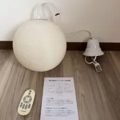 球形ホワイトシーリングライト リモコン付き