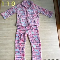 110サイズ　冬用パジャマ　モコモコ　ピンクのサムネイル