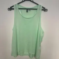 H&M DIVIDED タンクトップ ミントグリーン