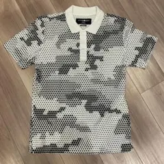 HYDROGEN GOLF ハニカムパターンシャツ S