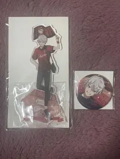 にじさんじ　J1コラボ　葛葉　アクリルスタンド　缶バッジ　セット