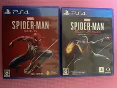 PS4 スパイダーマン、スパイダーマン　マイルズ・モラレス　2つセットです！
