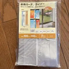 断熱カーテン・ライナー 100x140cm 2枚入り クリア