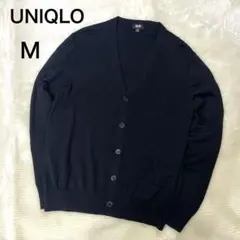 yukko様 ユニクロ エクストラファインメリノVネックカーディガン M 黒