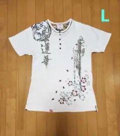 和柄　Tシャツ　L