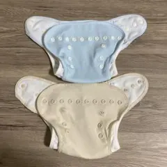 【再販予定なし／廃盤】リネンナ 布おむつカバー スナップ式 2枚セット