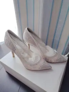 DIANA ダイアナ シロハナガラ シシュウチュール 22.5cm