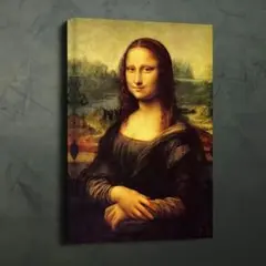 世界の名画】 レオナルド・ダ・ヴィンチ 『モナ・リザ』複製画 額入り