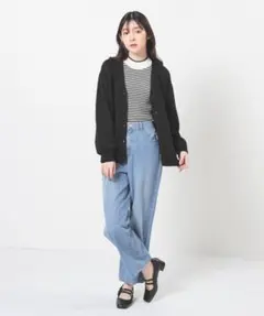 ライトブルー ストレートデニムパンツ　Honeysのサムネイル
