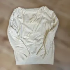 ユニクロ　メンズ　カシミヤ100%タートルネックセーター　オフホワイト　M