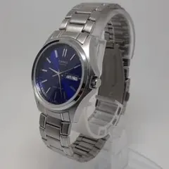 CASIO カシオ MTP-1239DJ クォーツ ブルー メンズ 動作品