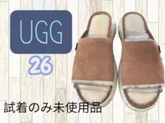 UGG スエードファー サンダル 26