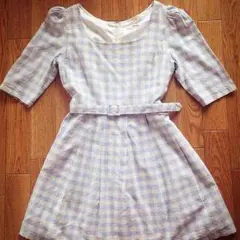 ギンガムチェックワンピース